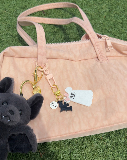 MISS MOUSE GHOST BAG CHARMS/ KEYCHAINS SET