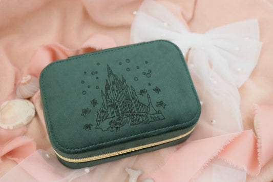 MERMAID CASTLE SUEDE JEWELRY CASE