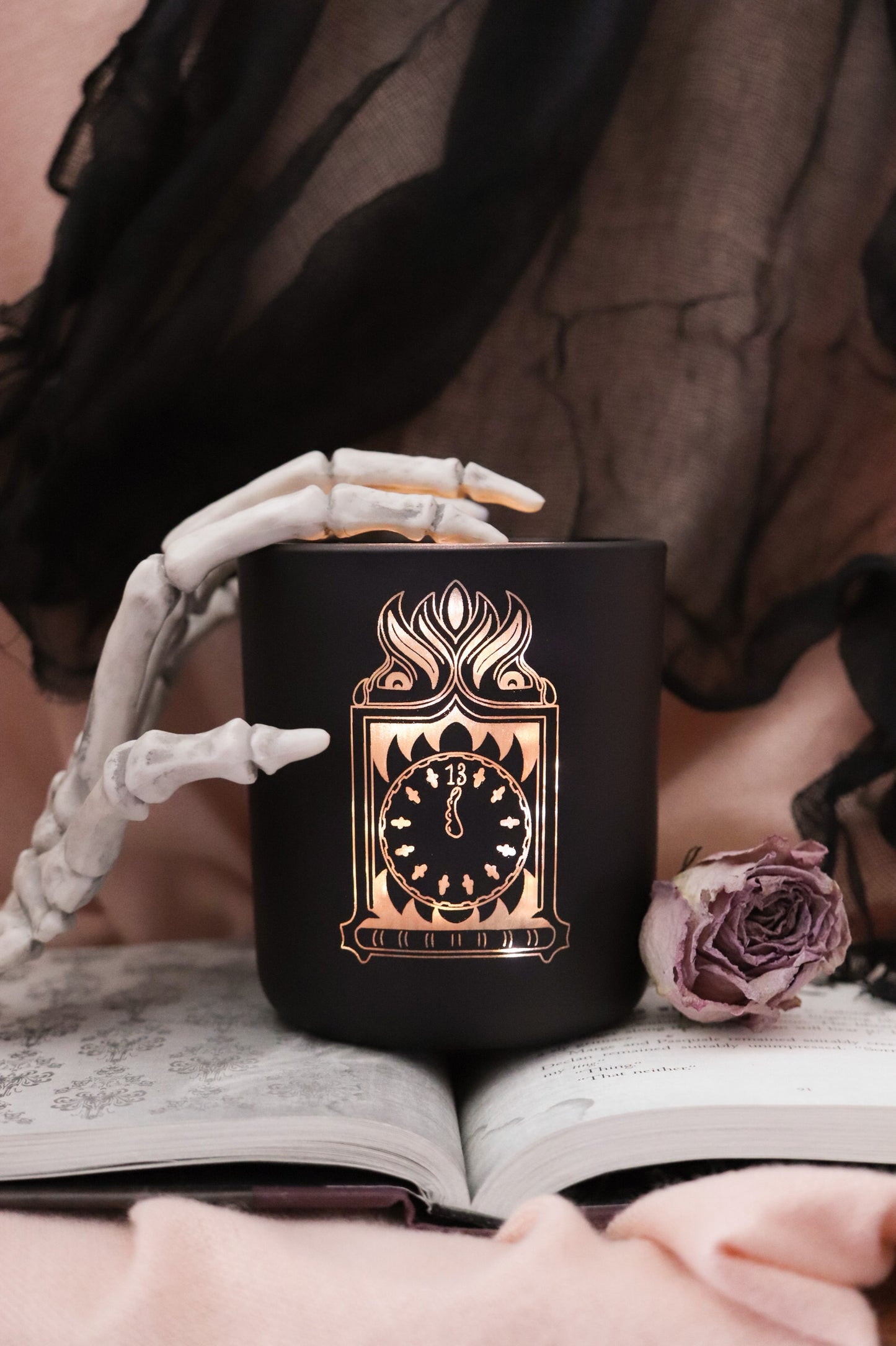 SPOOKY CLOCK MATTE JAR